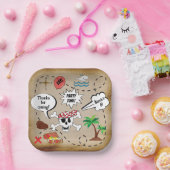 誕生日パイレーツパーティー広場 ペーパープレート (パーティー)