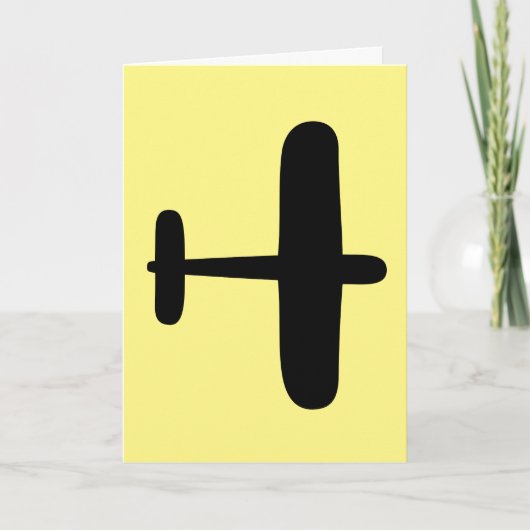 誕生日パイロット機フライボーイグリーティングカード カード (正面)