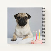 誕生日パグ ノートブック (裏面)