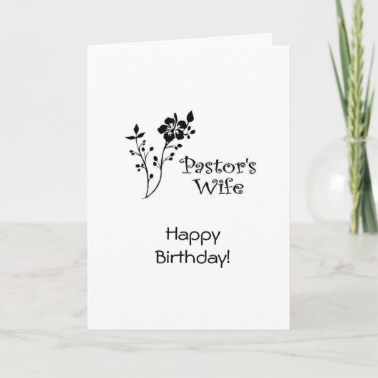誕生日パスターズワイフクリスチャンカードBE カード (正面)