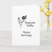誕生日パスターズワイフクリスチャンカードBE カード (黄色い花)
