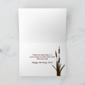 誕生日パパディア狩りサンセット カード (内部)