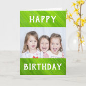 誕生日パパワールドの最高のEver Kidsの写真 カード (黄色い花)