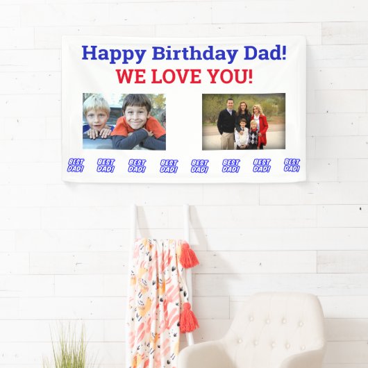 誕生日パパワールドの最高のEver Kidsの写真 横断幕 (インサイチュ)