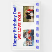 誕生日パパワールドの最高のEver Kidsの写真 横断幕 (縦)