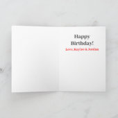 誕生日パパワールド最高のズEver Beer応援 カード (内部)