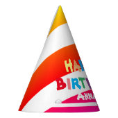 誕生日パパーソナライズされたーティー名カッコいいCute パーティーハット (左)
