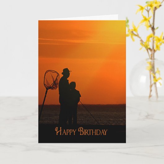 誕生日パパ カード (黄色い花)