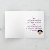 誕生日パパ（息子） カード (内部)