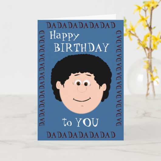 誕生日パパ（息子） カード (黄色い花)