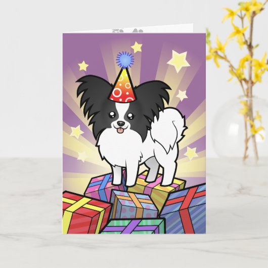 誕生日パピロン カード (黄色い花)