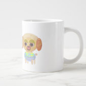誕生日パピーの青い宇宙船 ジャンボコーヒーマグカップ (右)