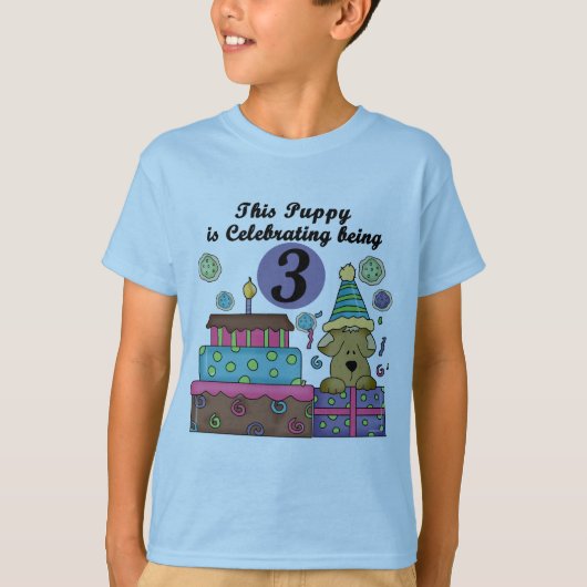 誕生日パピーTシャツとギフト Tシャツ (正面)
