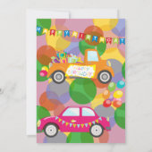 誕生日パレード1招待状カード 招待状 (裏面)