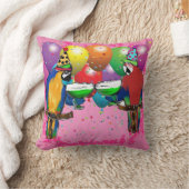 誕生日パロット クッション (ブランケット)