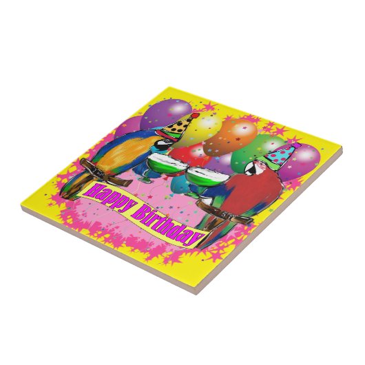 誕生日パロット タイル (側面)