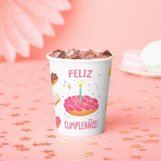 誕生日パンダルセコンチャ 紙コップ (インサイチュ)