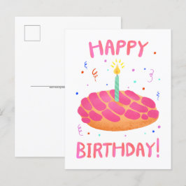 誕生日パン ドゥルセ コンチャ ポストカード