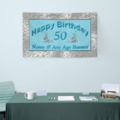 誕生日パーソナライズされたが年齢と名前を横断 横断幕 (トレードショー)