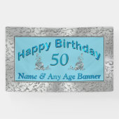 誕生日パーソナライズされたが年齢と名前を横断 横断幕 (横)