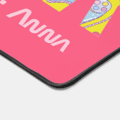 誕生日パーソナライズされたのバレンタインのゲーマーへの贈り物 デスクマット (コーナー)