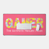 誕生日パーソナライズされたのバレンタインのゲーマーへの贈り物 デスクマット (キーボード&マウス)