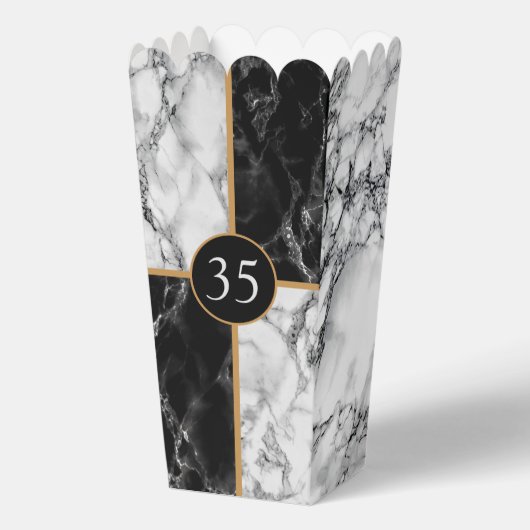 誕生日パーソナライズされたまたはアニバーサリーポップコーンボックス フェイバーボックス (正面)