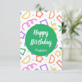 誕生日パーソナライズされたカード (スタンド正面)