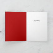  誕生日パーソナライズされたカード カード (内部)