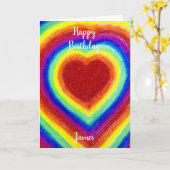  誕生日パーソナライズされたカード カード (黄色い花)