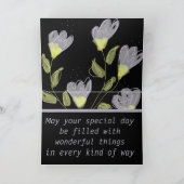 誕生日パーソナライズされたカード カード (内部)