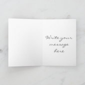 誕生日パーソナライズされたカード – シャビーシック カード (内部)