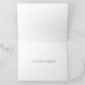 誕生日パーソナライズされたカード – スリーピーポーラベア カード (内部)