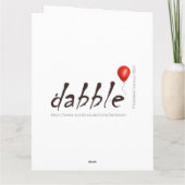 誕生日パーソナライズされたカード – ハッピーギニアピグ カード (裏面)