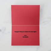 誕生日パーソナライズされたキャットカード「29枚また？」 カード (内部)