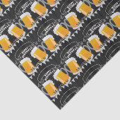 誕生日パーソナライズされたシャルボードビールグラス 薄葉紙 (詳細)