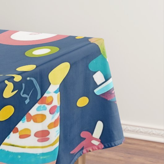 誕生日パーソナライズされたテーブルクロス、名前をカスタムする テーブルクロス (インサイチュ)