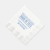 誕生日パーソナライズされたナプキン 縁ありランチョンナプキン (角)