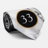 誕生日パーソナライズされたネックタイギフト大理石デザイン ネクタイ (ロール)
