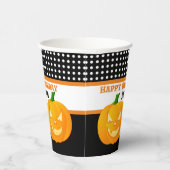 誕生日パーソナライズされたハロウィーン 紙コップ (右)