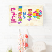 誕生日パーソナライズされたバナー 横断幕 (インサイチュ)