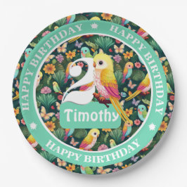 誕生日パーソナライズされたバルーン ペーパープレート