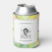 誕生日パーソナライズされたパーティーの写真クーラーボックス 缶クーラー (缶正面)