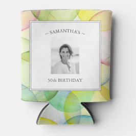 誕生日パーソナライズされたパーティーの写真クーラーボックス 缶クーラー