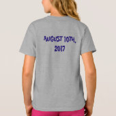 誕生日パーソナライズされたパーティーの好意プレゼントの贈り物 Tシャツ (裏面)