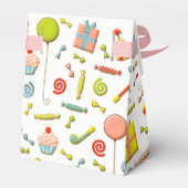 誕生日パーソナライズされたパーティーの好意ボックス フェイバーボックス (裏面サイド)