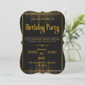 誕生日パーソナライズされたパーティーの招待 招待状 (スタンド正面)