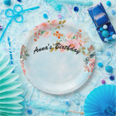 誕生日パーソナライズされたパーティープレート ペーパープレート (パーティー)