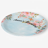 誕生日パーソナライズされたパーティープレート ペーパープレート (アングル)