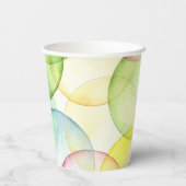 誕生日パーソナライズされたパーティー紙カップカラフル 紙コップ (裏面)